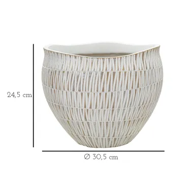CACHEPOT Z  REZINY STIKY 30,5X24,5 cm